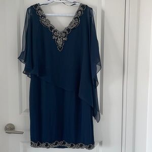 Beautiful dark navy blue party dress